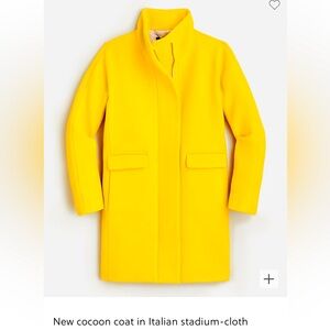 J.crew New cocoon coat in Italian stadium-cloth